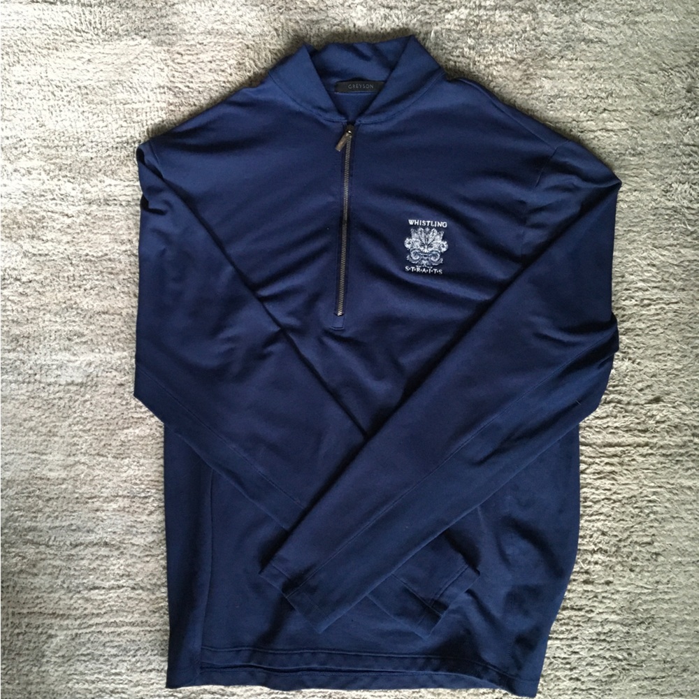 Greyson Navy Whistling Straits Pullover